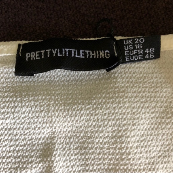 PLT plus size White Tie Crop - Picture 2 of 2